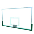 Wholesale Green Steel Frame Toughened Glass Backboard 180x105cm Indoor Outdoor Basketball Backboard