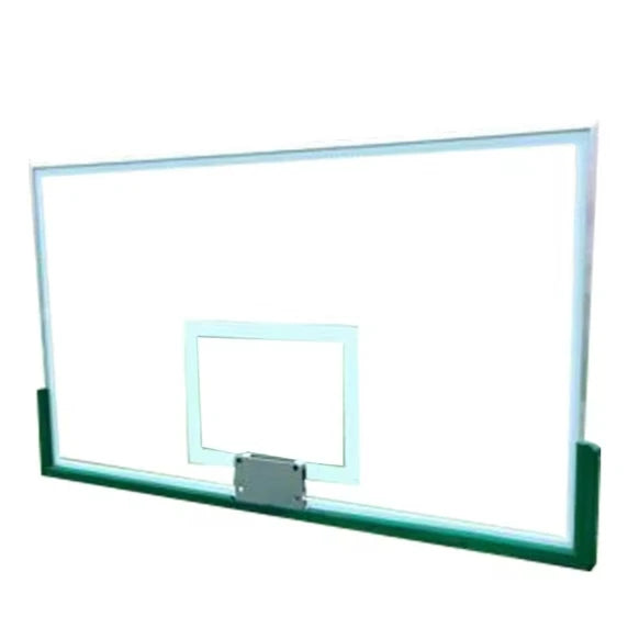 Wholesale Green Steel Frame Toughened Glass Backboard 180x105cm Indoor Outdoor Basketball Backboard