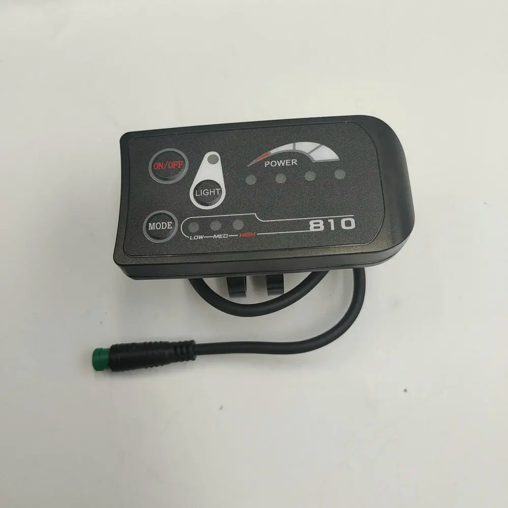 Electric Bicycle LED Power Display  810-2 WITH Waterproof WIRE and PIN Joint CONNECTOR 24V36V48V Scooter Instrument
