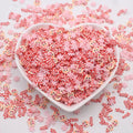 1KG Christmas Series Red Crutch Fawn Mixed Pink Snowflake Non-toxic Clay Slices Sprinkles 5-6mm Portable DIY Slime Crafts