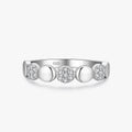 Ailmay Top Quality Real 925 Sterling Silver Dazzling Clear Zircon Classic Round Finger Ring for Fine Female Fashion Jewelry