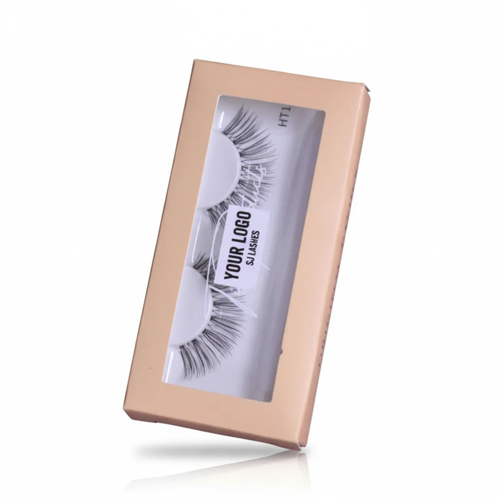 Wholesale Full Strip Human Hair Eyelashes Soft and Natural Lashes for Daily Wear