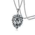Jewelry Exquisite Stainless Steel lion Head Hip-hop Necklace European and American Personality Accessories