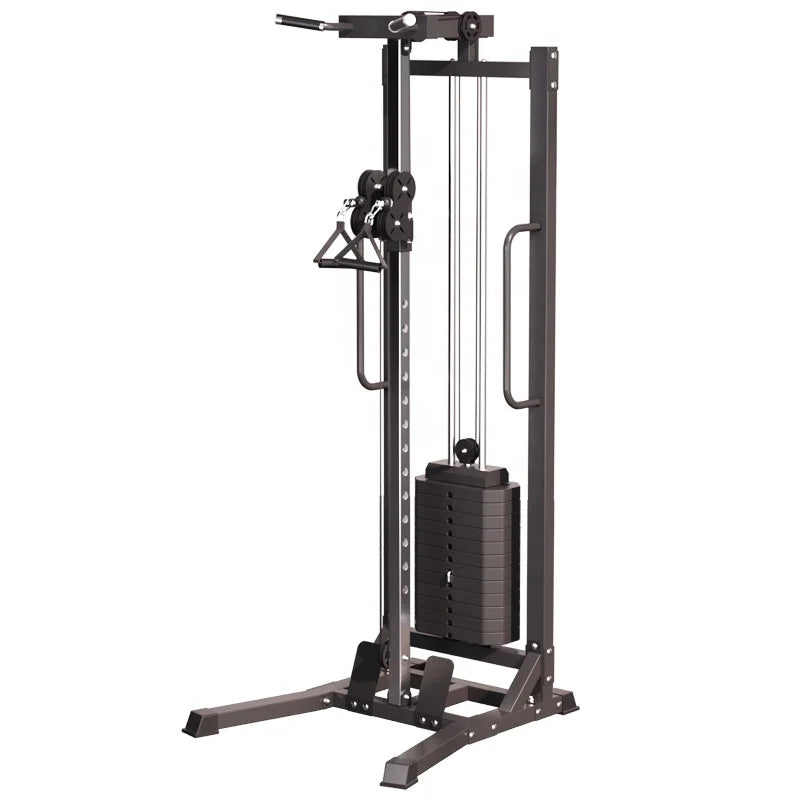 Gym Fitness Bodybuilding Lat Pulldown Cable Crossover Lat Pull Down Lat Pull Down Low Row Dual Cable Pulley Machine