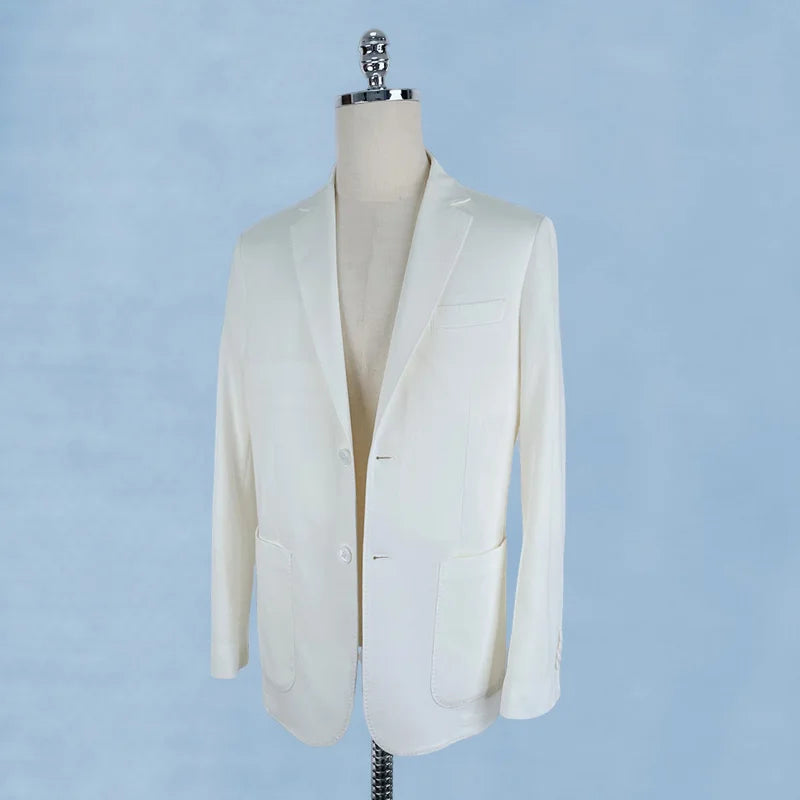 Men's Casual Fall Fashion Long Sleeve Blazer Single-Breasted Closure Breathable Adult Suits 1 Piece MOQ