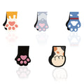5PCS Cute Puppy footprint reading book magnetic bookmarking cartoon dog cat paw bookmark
