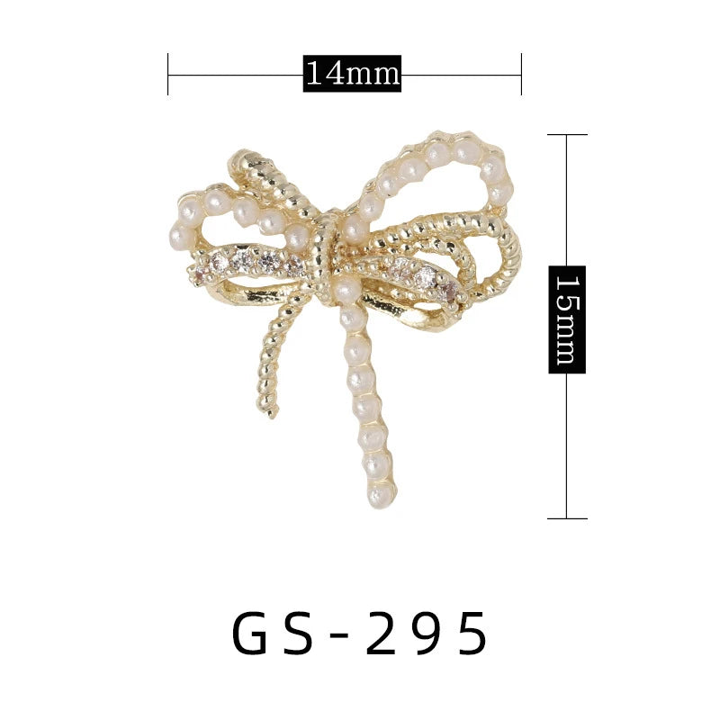 High Quality Japanese Style 3D Nail Art Manicure Zircon Diamond Jewelry Alloy Material DIY Supplies