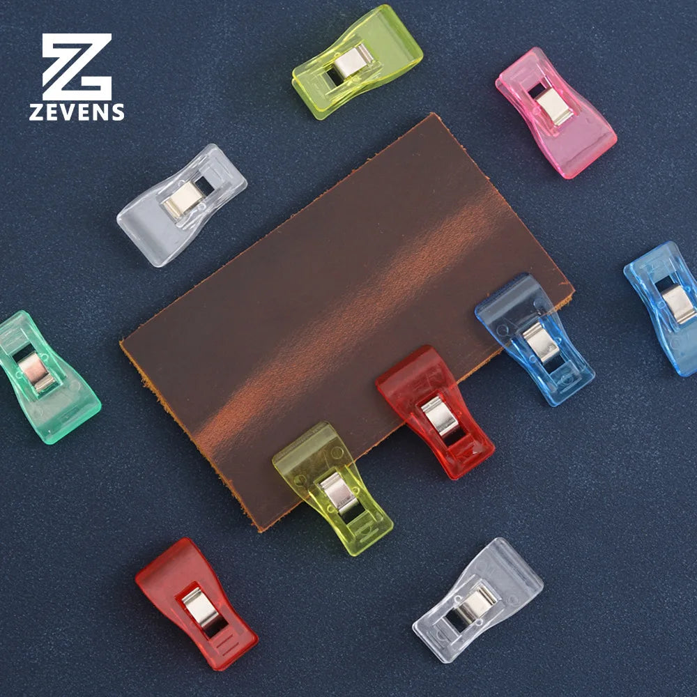 Colorful Transparent Positioning Clip for Fixing Cowhide Plastic Wrapped Leather Stretchy Leather Clip