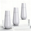 Empty Custom Logo 100ml 120ml Pearlescent White Water Emulsion Essence Cosmetic Bottle Toner Lotion Bottle Set