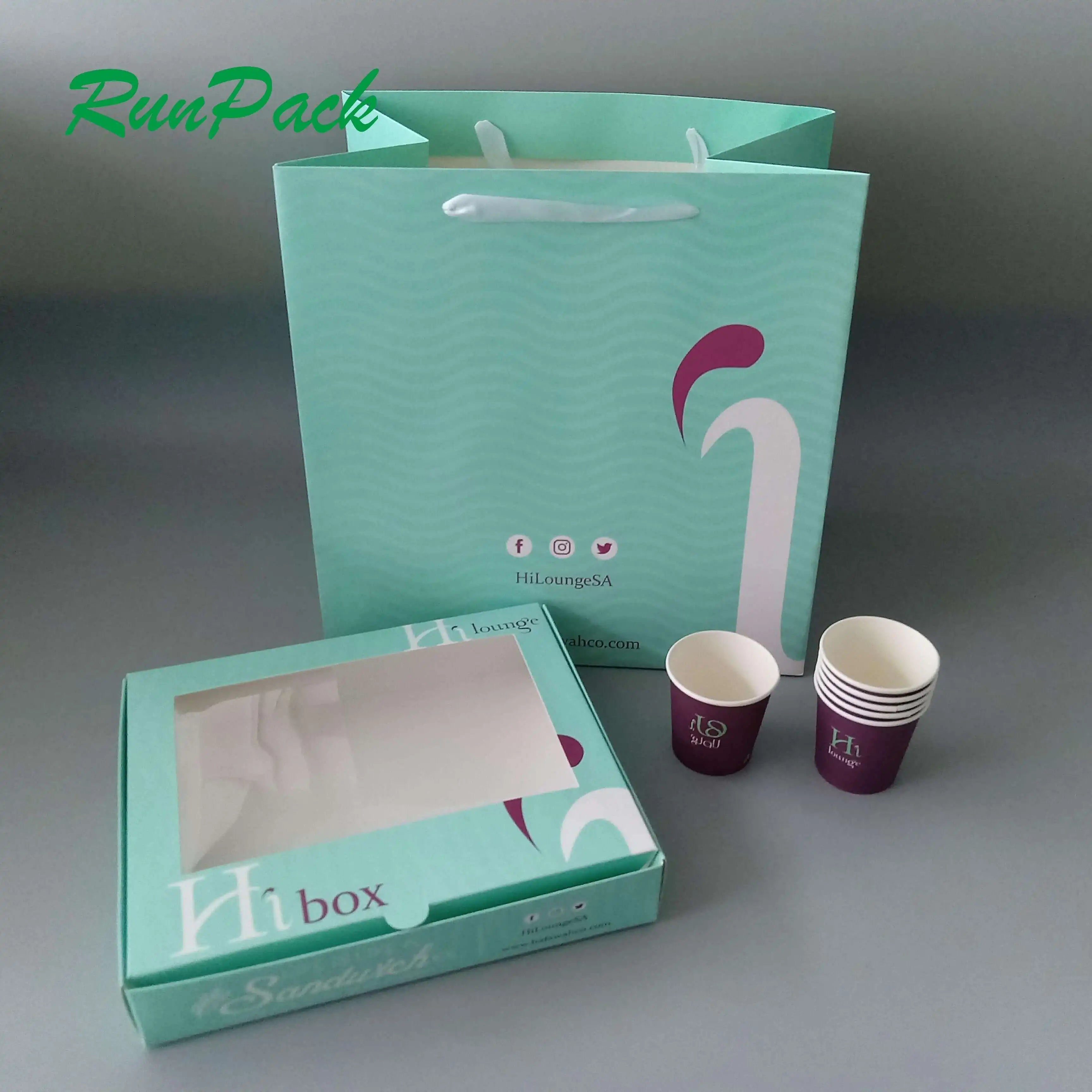 Sunzza Luxury Sushi Takeaway Box Hot Selling Disposable Food Grade Paper with Plastic Window for Take Out Sushi