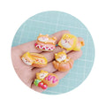 Custom 100pcs Animal Dog Bread Flatback Cabochons Kawaii Charms Sticker Cartoon Resin Beads for Creative Jewelry and Crafts