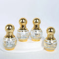 15ml Easy to Carry Essential Oil Roller Ball Glass Bottle Electroplating Empty Glass Perfume Bottle