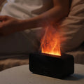 Flame Diffuser Home Mini Smart Desktop Quiet Seven-color Atmosphere Simulation Flame Smart Humidifier with Add Essential Oils