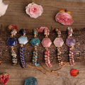 4mm Natural Stone Double Layer Hexagon Shape Woven Handmade Bracelet Macrame With Custom Logo for Women