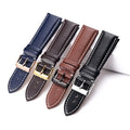 LAIHE in Stock Luxury Vintage Leather Wrist Band Custom 18mm 20mm 22mm Men's Watch Band Straps