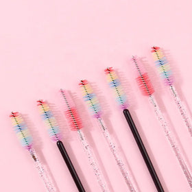Wholesale Mascara Wands Disposable Eyelash Lash Brushes Spoolies Lash Extensions Eyelash Lash Spoolie Color Mascara Wand Brush