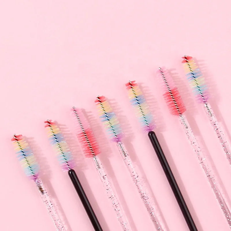 Wholesale Mascara Wands Disposable Eyelash Lash Brushes Spoolies Lash Extensions Eyelash Lash Spoolie Color Mascara Wand Brush