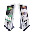 24 Inch Desktop Design Android Capacitive Inbuilt QR Barcode 80mm Terminal Printer Self Service Touch Screen Payment Kiosk