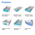 Wholesale Outdoor Anti-uv clear Thick Endless Fiberglass Acrylic Swimming Pool