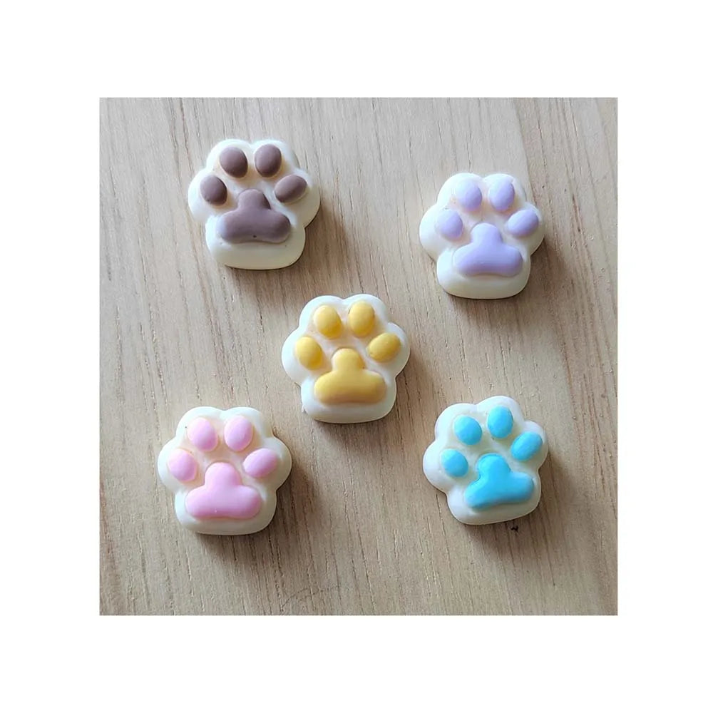 Manufacture Kawaii Miniature 100pcs/bag Dog Footprint Resin Beads Cute Decor Accessory Cabochons Bead