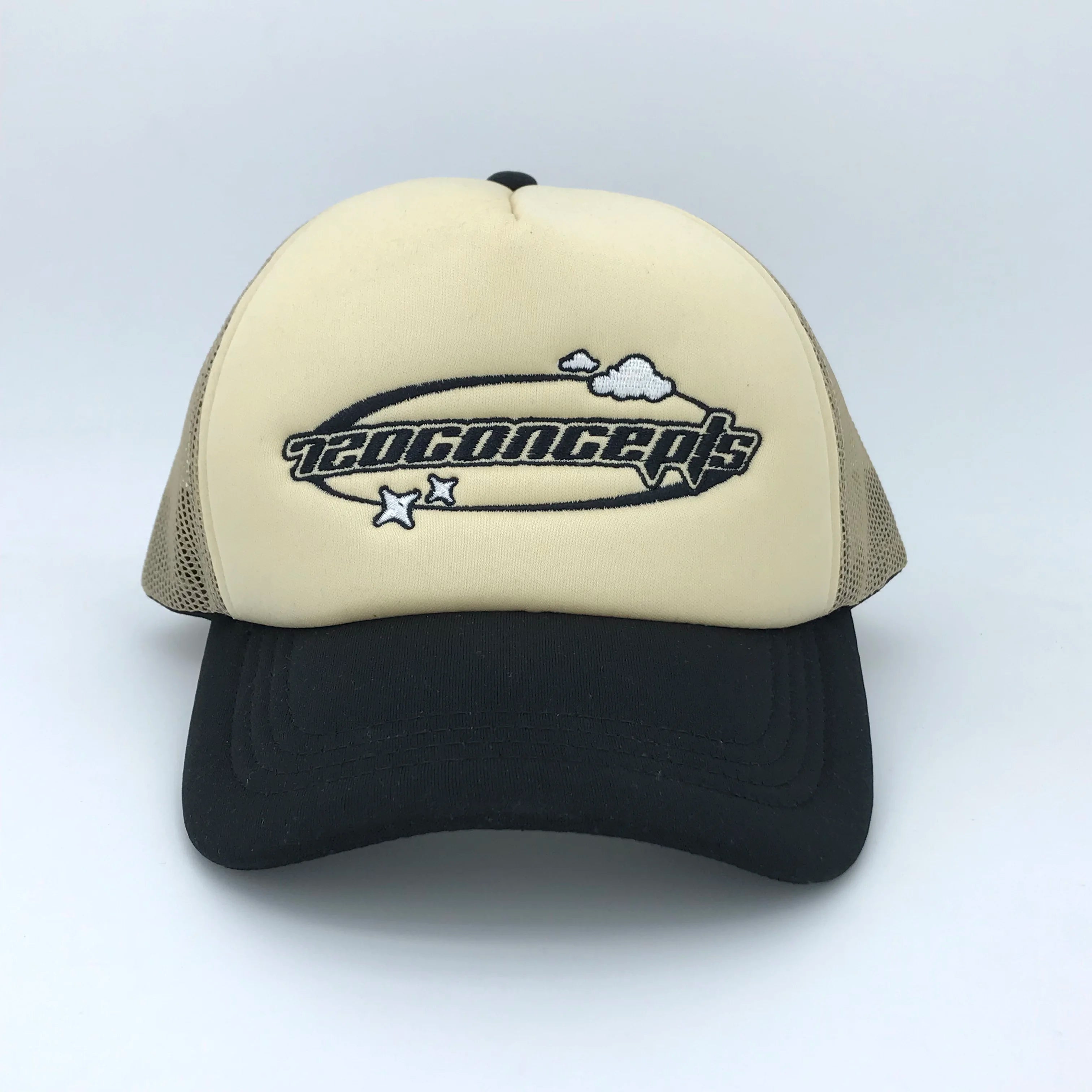 Custom Cheap Mesh Trucker Cap With Patch logo Curve Brim Men and Women Caps