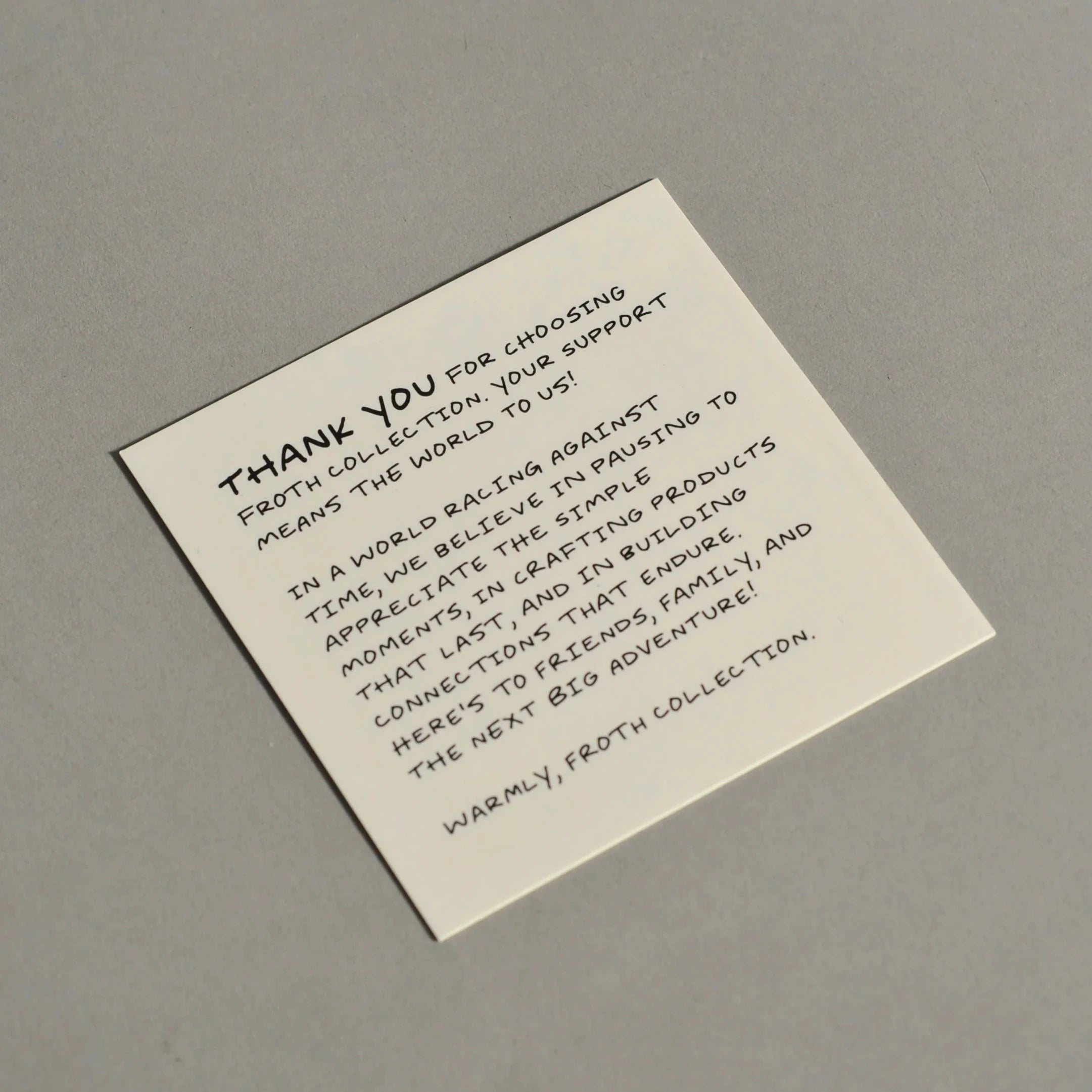 New Style Gift Packaging Thank You Card Invitation Cardboard Custom Logo Special Paper