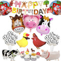 Farm Animals Foil and Cow Print Latex Balloons Eco-Friendly Customized Colors & Sizes Birthday Banner Party Decoration Set