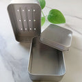 Custom Logo Portable Drain Layer Aluminium Tin Soap Box Empty Container Tin Soap Case Boxes Travel Soap Holder