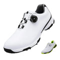 New Men's Golf Shoes-Durable Lightweight Breathable Athletic Footwear Microfiber Leather Upper for Summer Outdoor Activities
