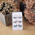 Women's Trendy Derby-Inspired Horse Stud Earring Set Cowgirl Cowhide Cow/Horse/Sheep Southwestern Ranch Farm Animal Studs Alloy