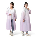 Women's Long EVA Raincoat Gradient Color Waterproof Windproof for Hiking Camping Outdoor Use Single-Person All-Season for