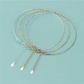 Twist Chain Half-finished Bangle Real 925 Sterling Silver Gold Plated Adjustable Bracelet Making Chain
