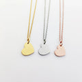 Simple Blank Love Heart Tags Charm Stainless Steels DIY Hearts Pendant Wholesale