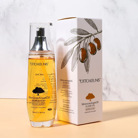 Customized Logo Wholesale Morocco Argan Oil Treatment Hair Care Restoration Smooth Anti-frizz Moisturizer Shine Hair Oil