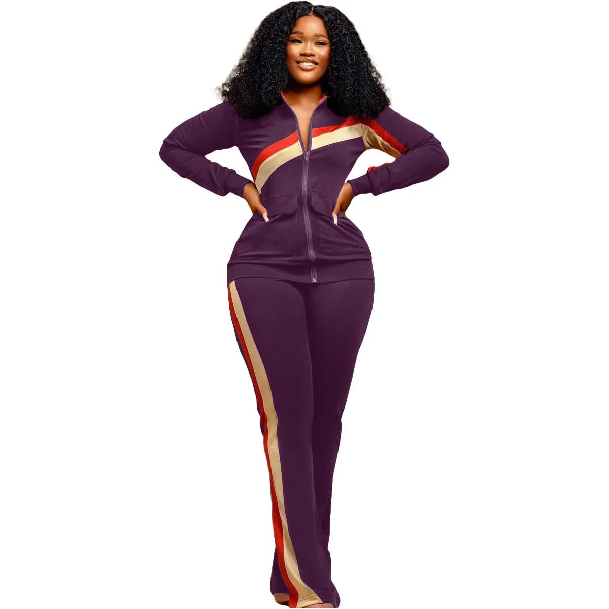 Women Clothing Autumn Winter New Sports Fashion Suits Hot Sale Zipper Ladies Casual Coat Pants Two Piece Women's Sets