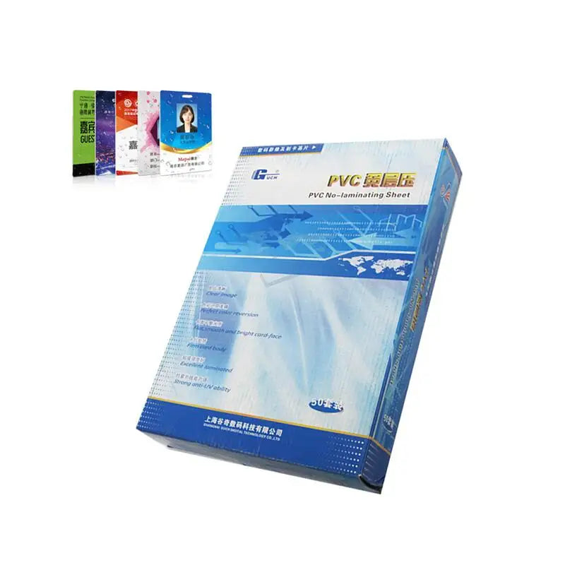 0.76mm Pvc Plastic Sheet A4 Pvc Id Card A4 Inkjet PVC Cards Printing ID IC Card Making Materials Inkjet Printable Paper
