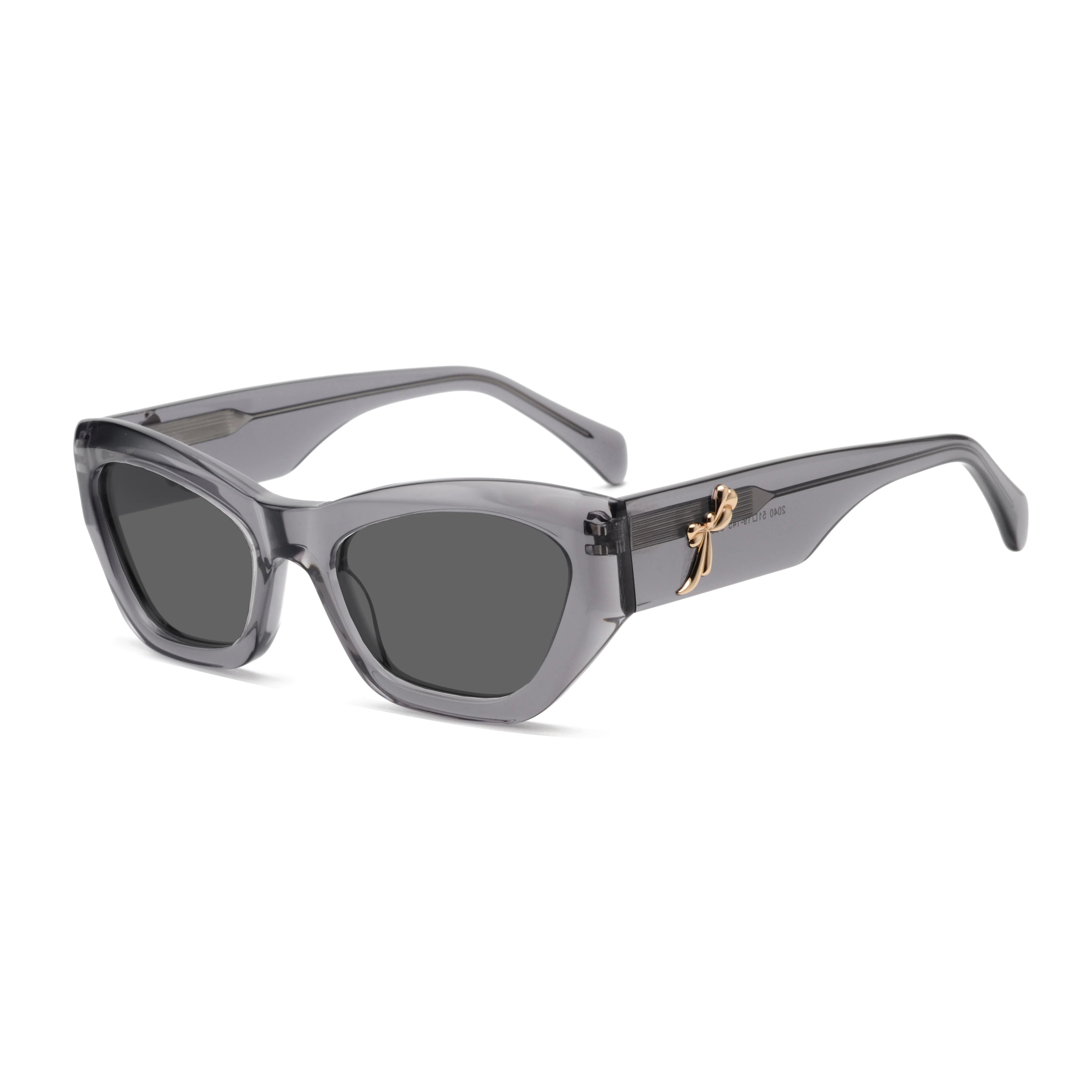 2024 Hot Luxury Comfort High End Polarized Trendy Retro Ladies Designer Sunglasses Custom LOGO Women Acetate Cat Eye Sunglasses
