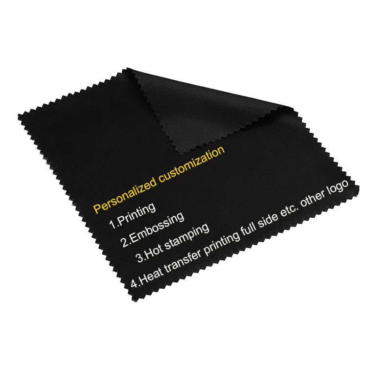 Free Sample 15*18 cm Microfiber Glasses Cleaning Cloths Bulk White and Black Screen Lens Eyeglass Care Products