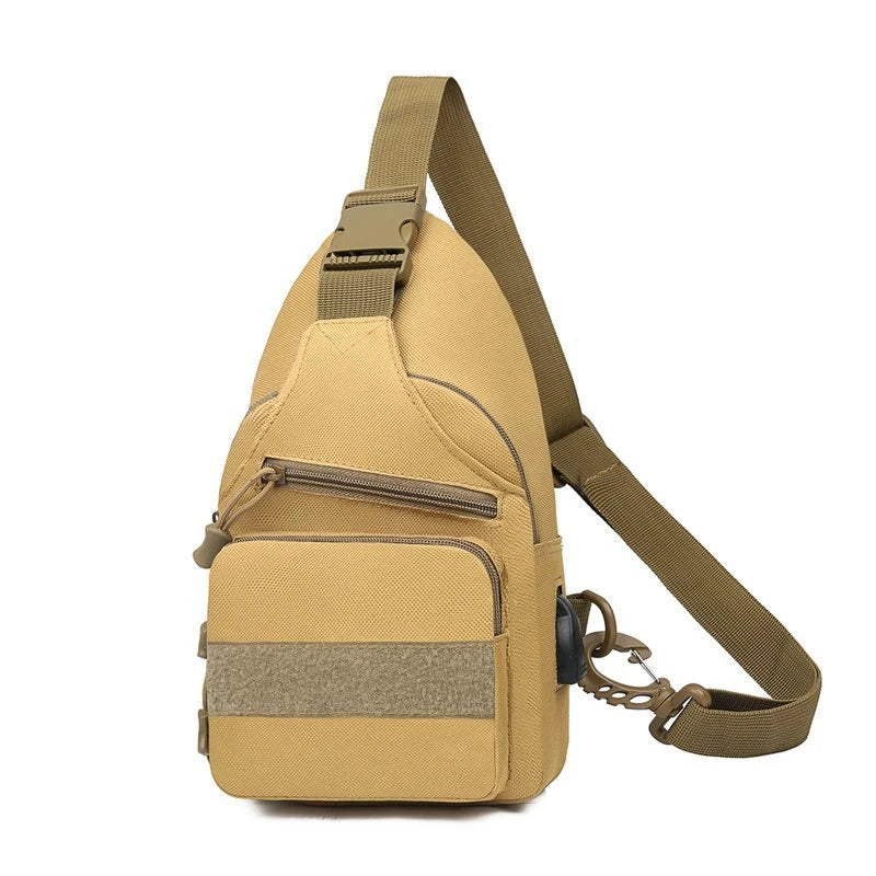 New Arrival Men Outdoor Canvas Bag Durable Travel Messenger Bag Casual Portable Chest Bag