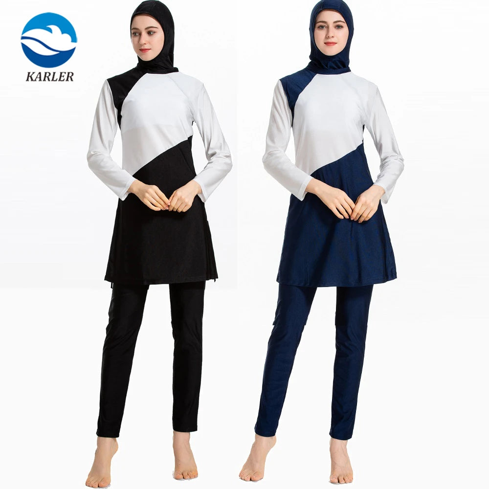 High End Female Swimwear Suits Plus Size Bikini Islamic Swim Suites Muslim Women Swim Wear