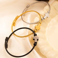 pulseira pulsera Wire Fashion Cross Bracelet Jewelry Wire Woven Twist Personality Religion Christian Adjustable Bracelets Steel