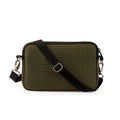 Customized 3mm Zipper Women's Fashion Crossbody Neoprene Bag Small Perforated SBR Neoprene Fabric Clutch with 50pcs Print