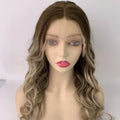 Ready to Ship Brazilian Virgin Human Hair Ombre Blonde Regular Wave 13x6  HD  Lace Frontal Wigs Stock