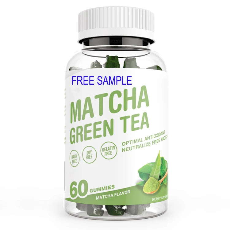 Private Label Vegan Weight Loss Energy Supplement Antioxidants Vitamin Pure Ceremonial Grade Matcha Green Tea Gummies MegaBDM