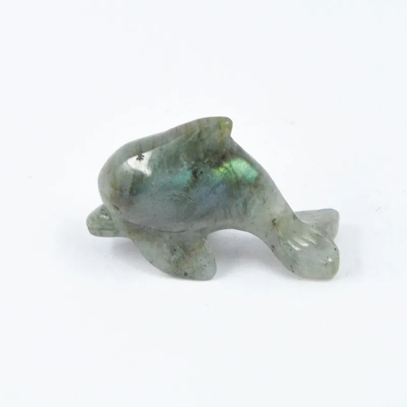 DIY Fashion Labradorite Dolphin Animal Crystal Decoration