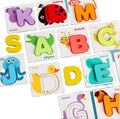 Wholesale Wooden Alphabet Learning Card Jigsaw Puzzles Games Sell Montessori Preschool Educational Toys For Kids Boys Girls