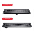Ss304 700*100mm Outlet 50mm Modern Mirror Light Finish Linear Outdoor Long Shower Floor Drain