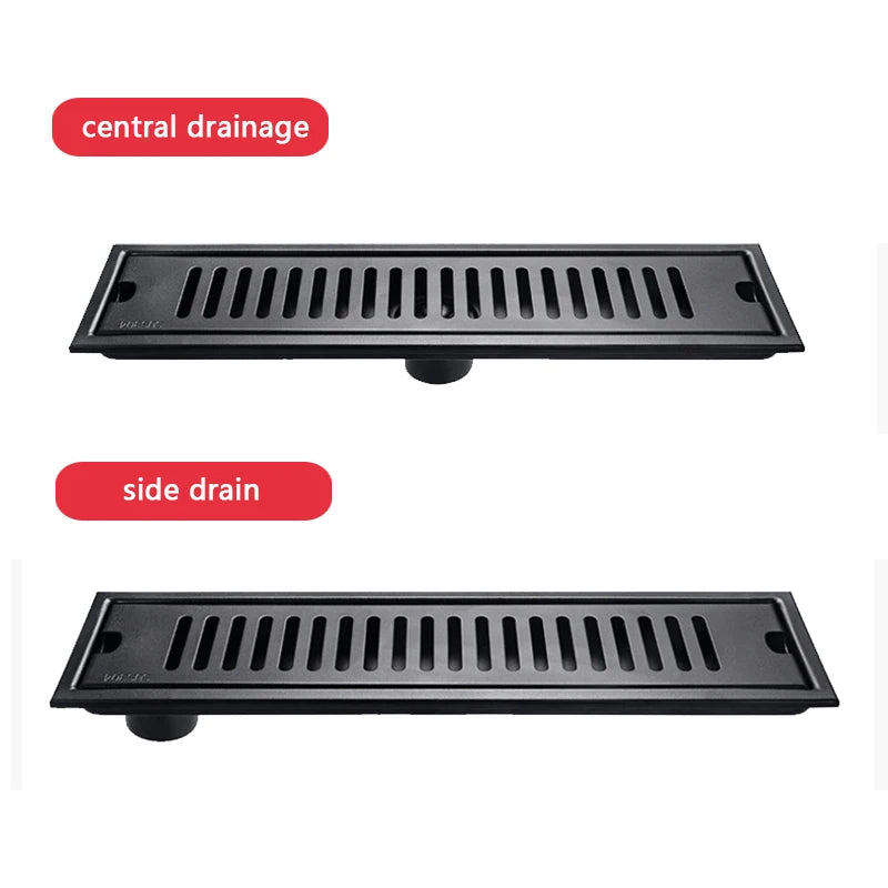 Ss304 700*100mm Outlet 50mm Modern Mirror Light Finish Linear Outdoor Long Shower Floor Drain