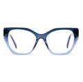 Fashion Spliced Two-color Women Glasses Frame Cat Eye Antiblue Light Eyeglasses Vintage Eyewear for Women Female
