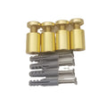 Professional 1520 Gold Anodized Aluminium Sign Standoff Pins Acrylic Glass Sign Holders Professional Manufacture Off-Axis Mounts